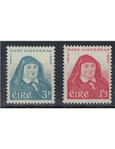 IRLANDA 1958 Suor Mary Aikenhead 2v MNH**