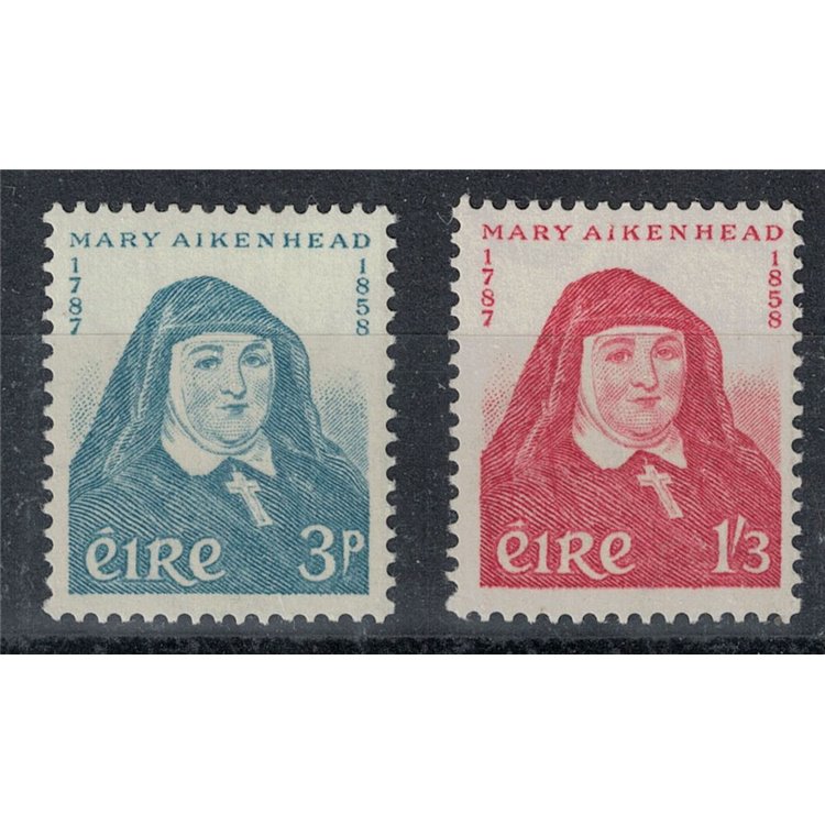 IRLANDA 1958 Suor Mary Aikenhead 2v MNH**