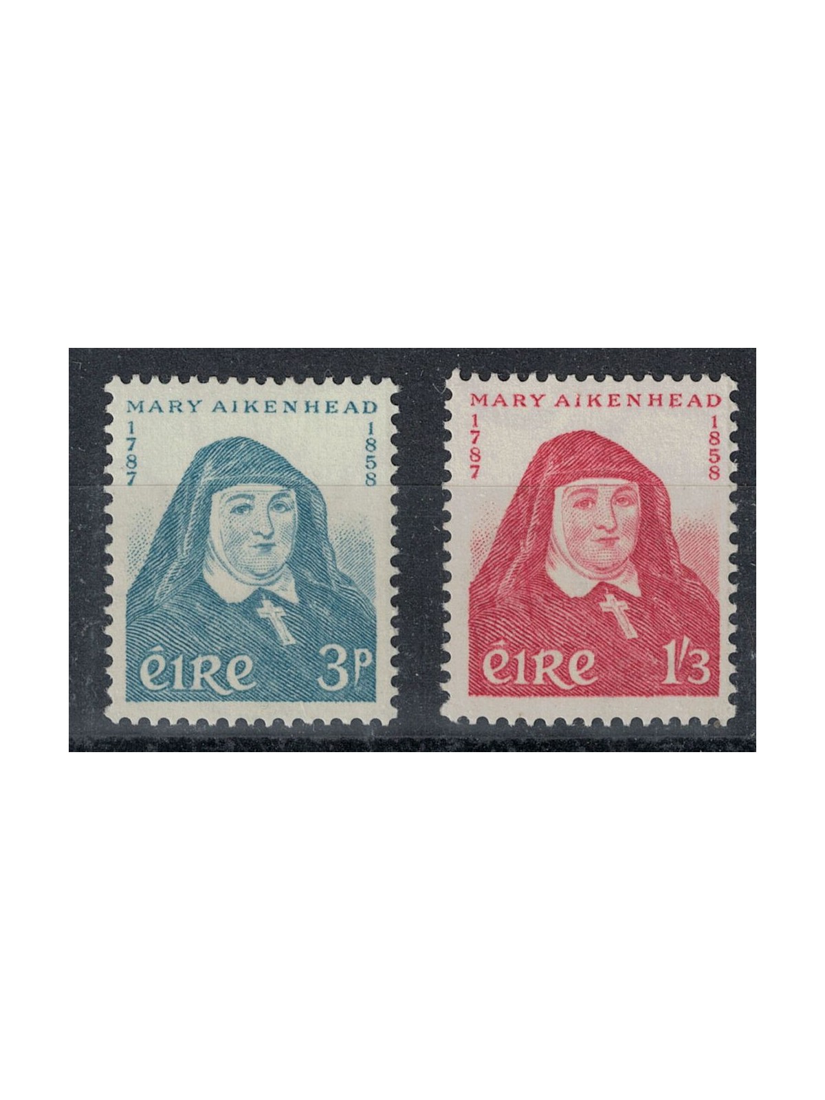 IRELAND 1958 Sister Mary Aikenhead 2v MNH**