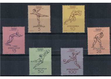 JUGOSLAVIA 1952 Olimpiadi di Helsinki 6v MNH**
