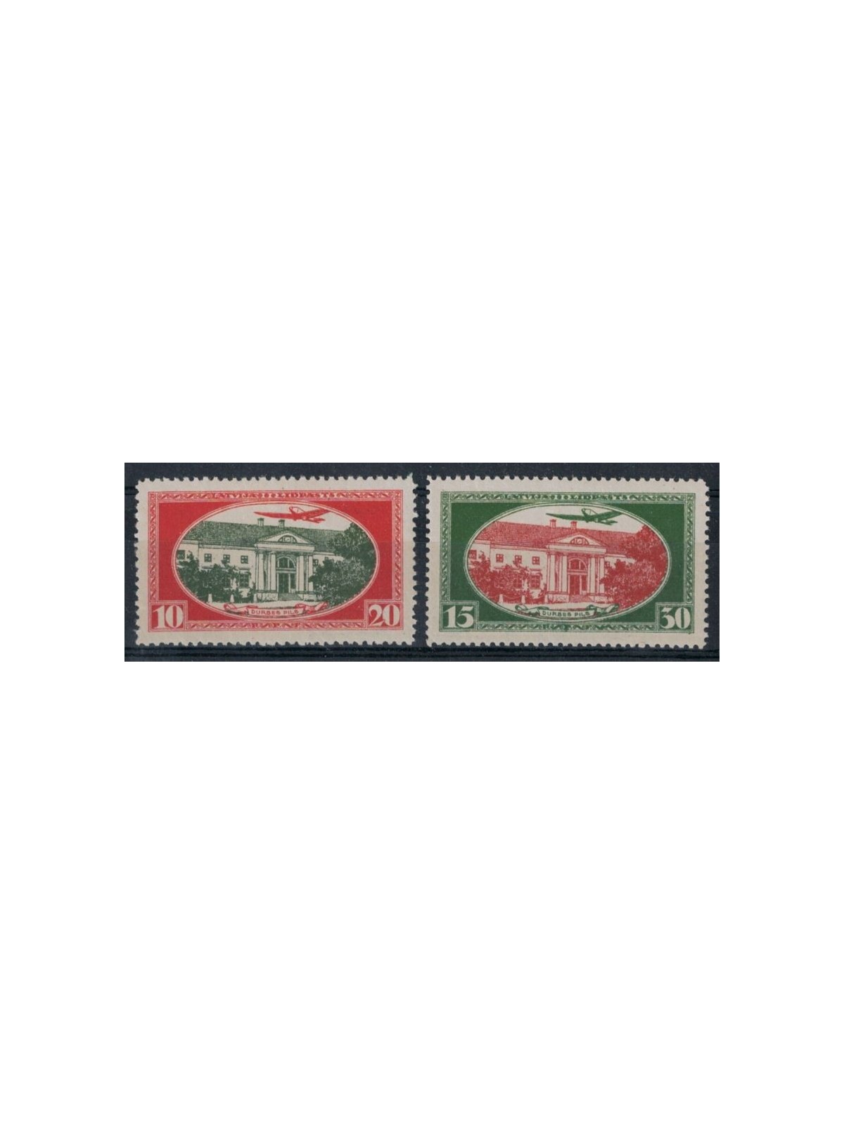 LATVIA 1930 Rainis' House 2v MNH**