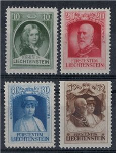 LIECHTENSTEIN 1929 Accession to the throne of Franz I 4v MNH**