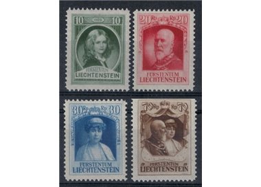 LIECHTENSTEIN 1929 Avvento al trono di Francesco I 4v MNH**
