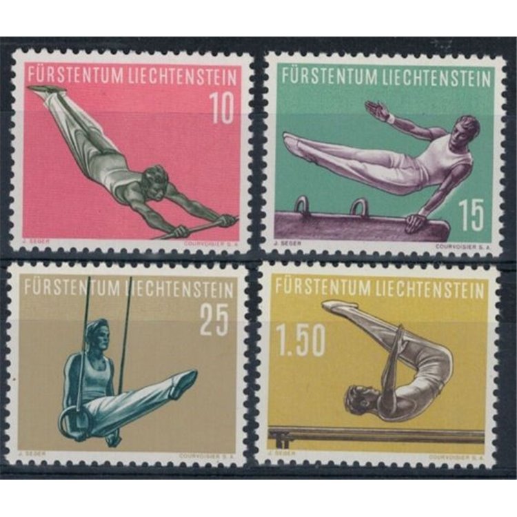 LIECHTENSTEIN 1957 Sports subjects 4v MNH**