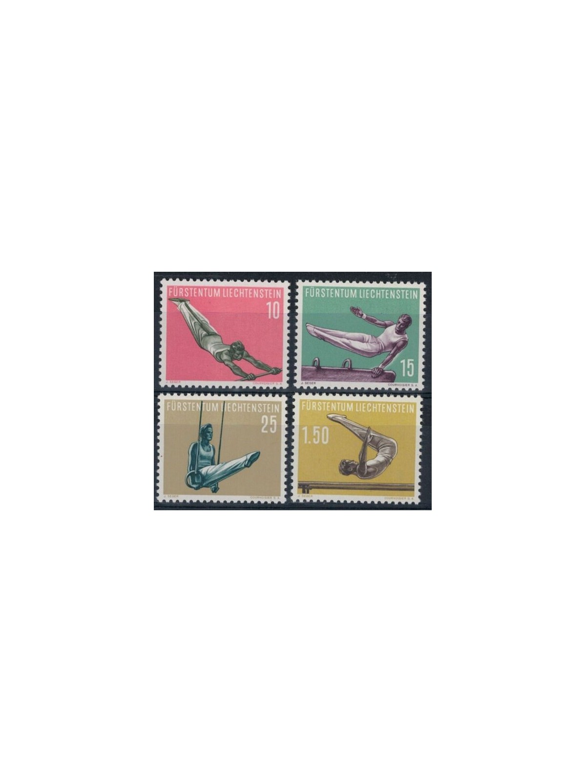 LIECHTENSTEIN 1957 Sports subjects 4v MNH**