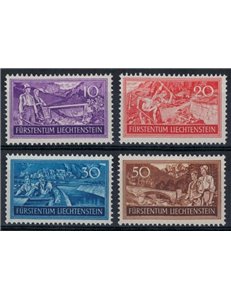 LIECHTENSTEIN 1937 Disoccupazione 4v MNH**