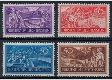 LIECHTENSTEIN 1937 Unemployment 4v MNH**