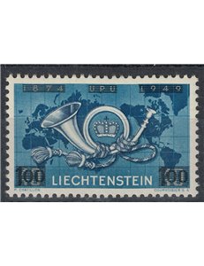 LIECHTENSTEIN 1950 Anniversario UPU soprastampato MNH**