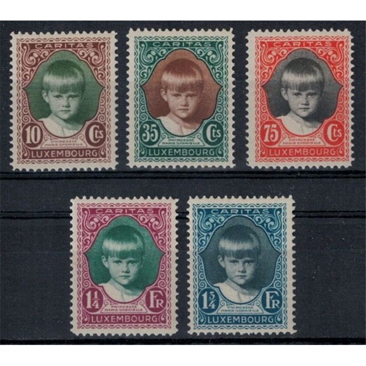 LUXEMBOURG 1929 Caritas, for children 5v MNH**