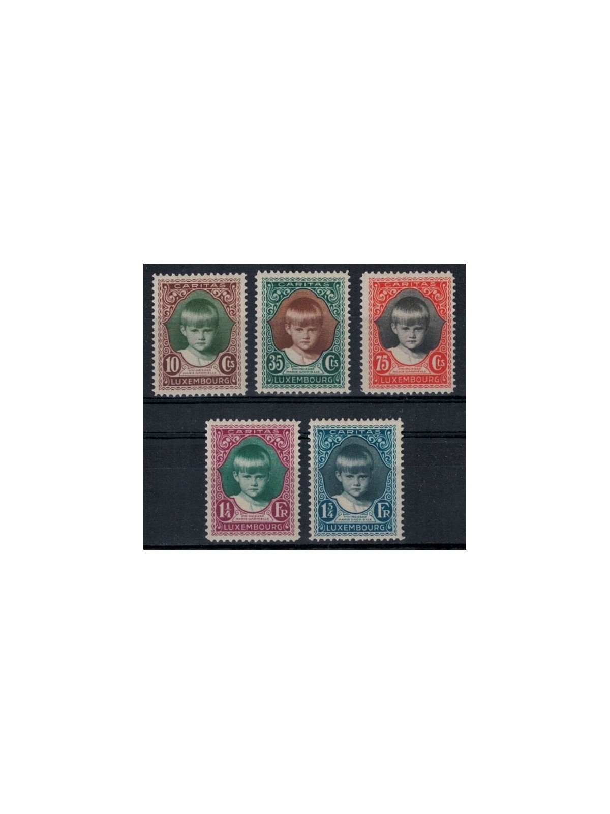 LUXEMBOURG 1929 Caritas, for children 5v MNH**