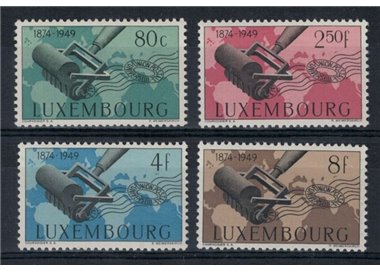 LUSSEMBURGO 1949 Anniversario UPU 4v MNH**