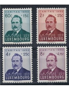 LUSSEMBURGO 1952 Caritas, pro infanzia 4v MNH**