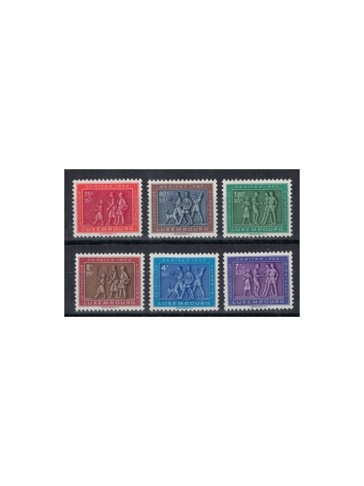 LUXEMBOURG 1953 Caritas, for children 6v MNH**