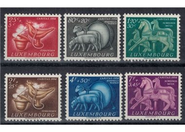 LUXEMBOURG 1954 Caritas, for children 6v MNH**