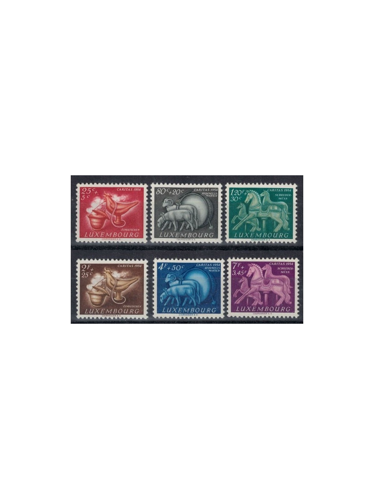 LUXEMBOURG 1954 Caritas, for children 6v MNH**