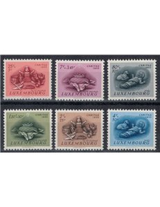 LUSSEMBURGO 1955 Caritas, pro infanzia 6v MNH**