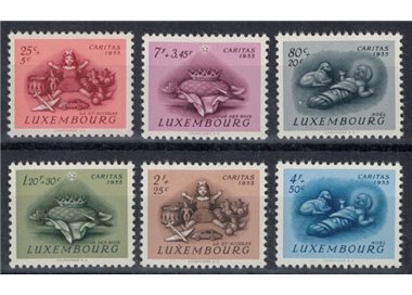 LUXEMBOURG 1955 Caritas, pro infanzia 6v MNH**