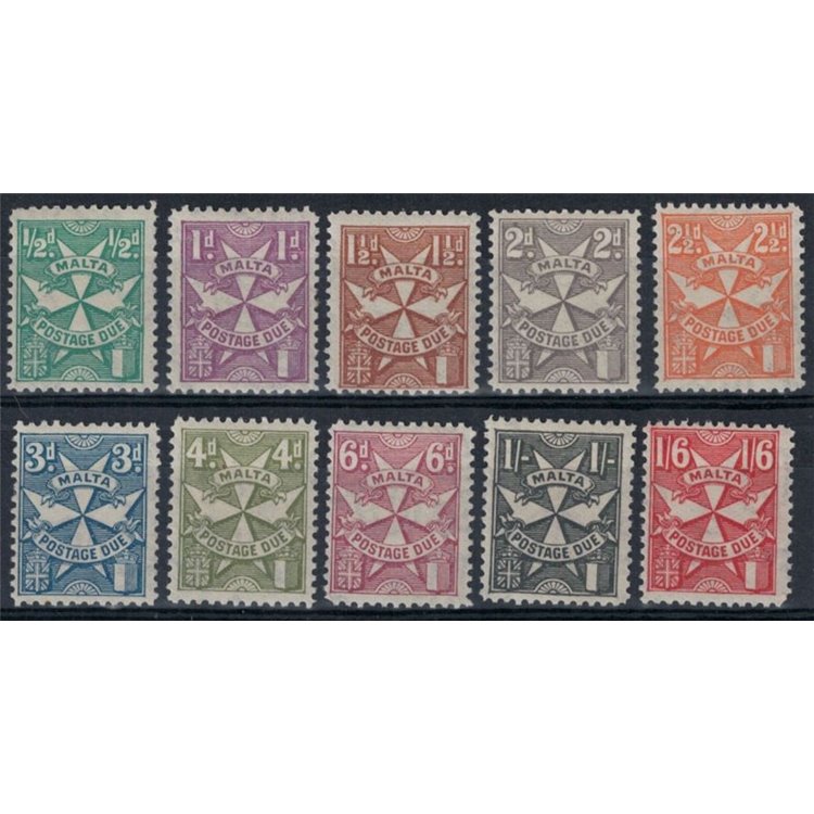 MALTA 1925 Tax mark 10v MH*
