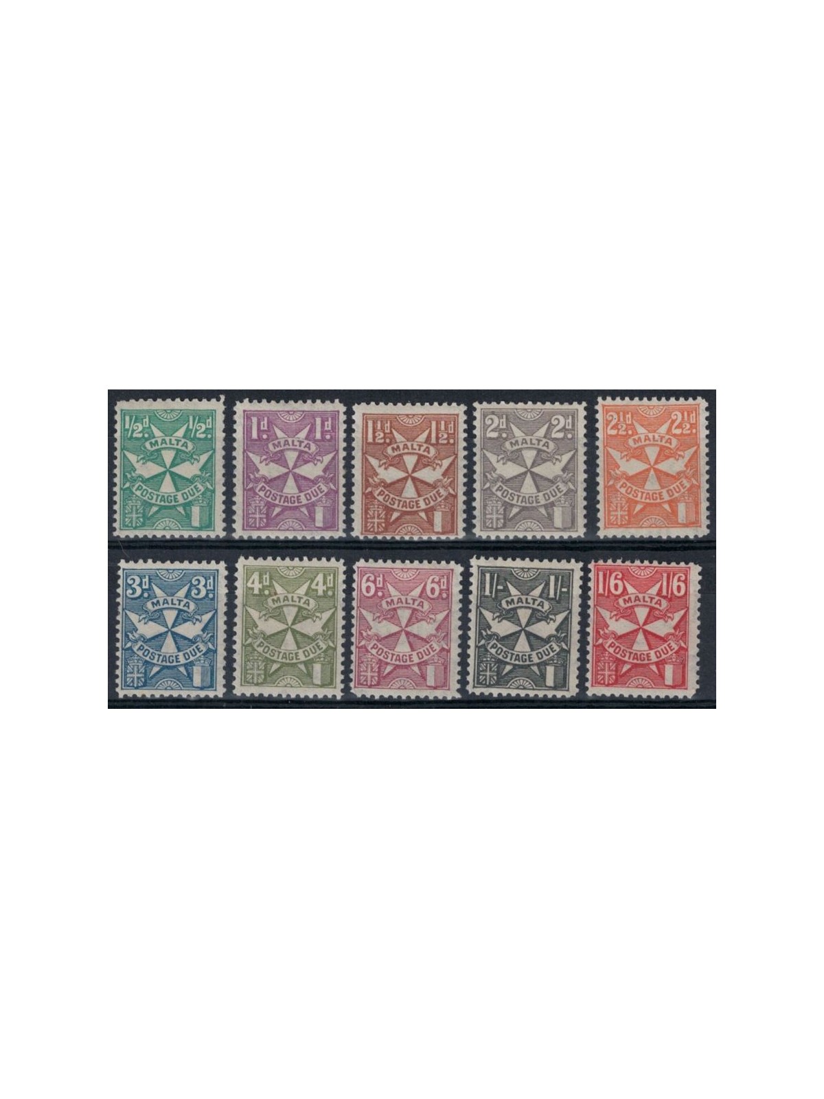 MALTA 1925 Tax mark 10v MH*
