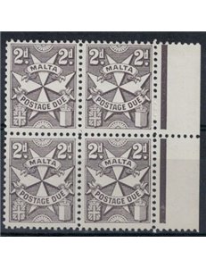 MALTA 1966 Tax mark (in quartet) MNH**