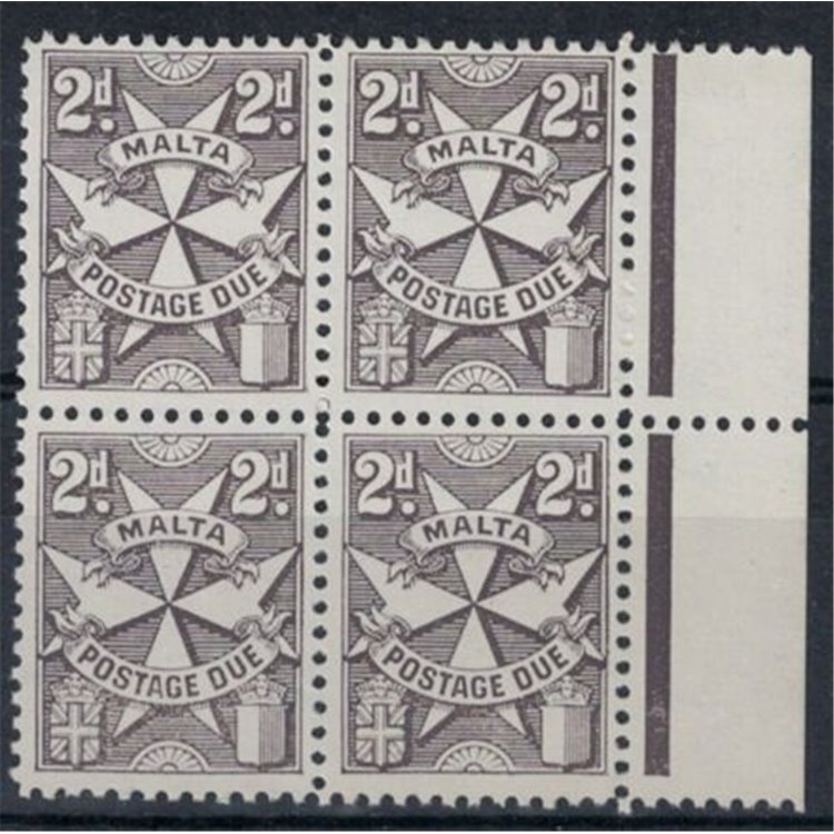 MALTA 1966 Segnatasse (in quartina) MNH**
