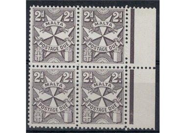 MALTA 1966 Tax mark (in quartet) MNH**