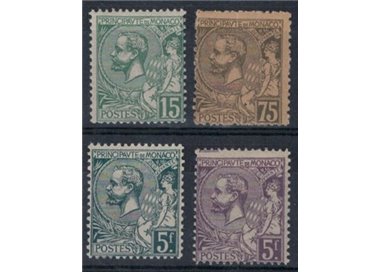 MONACO 1920-21 Effige di Alberto I 4v MNH**
