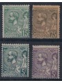 MONACO 1920-21 Effigy of Albert I 4v MNH**