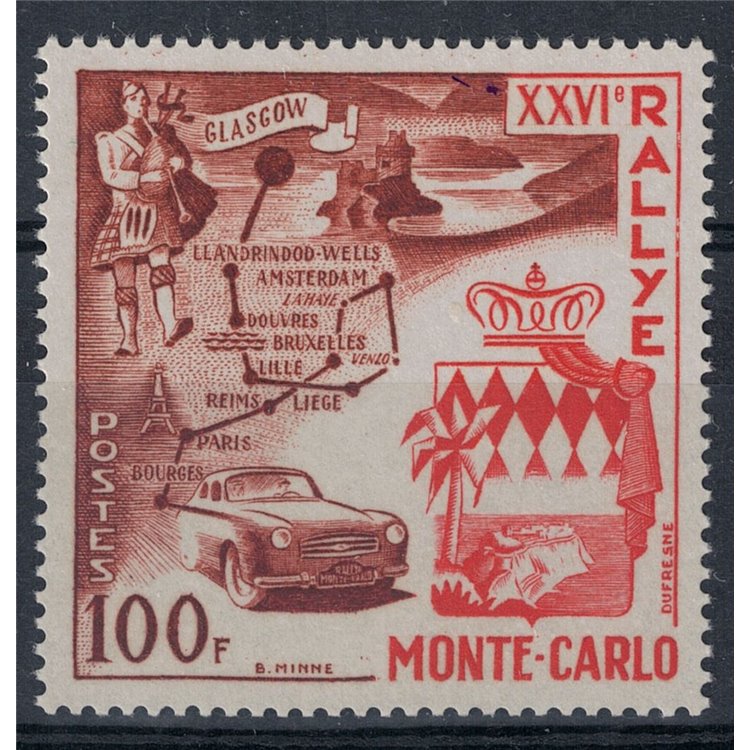 MONACO 1956 Rally di Montecarlo 1v MNH**