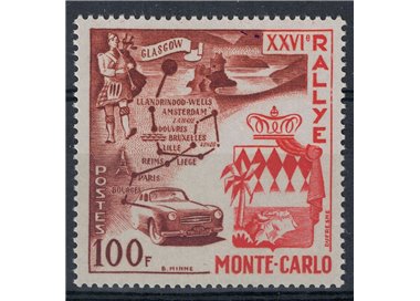 MONACO 1956 Monte Carlo Rally 1v MNH**