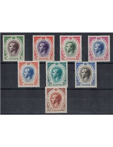MONACO 1955 Effigy of Rainier III 8v MNH**