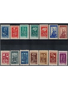 BULGARIA 1953 Fiori e piante medicinali 14v MNH**