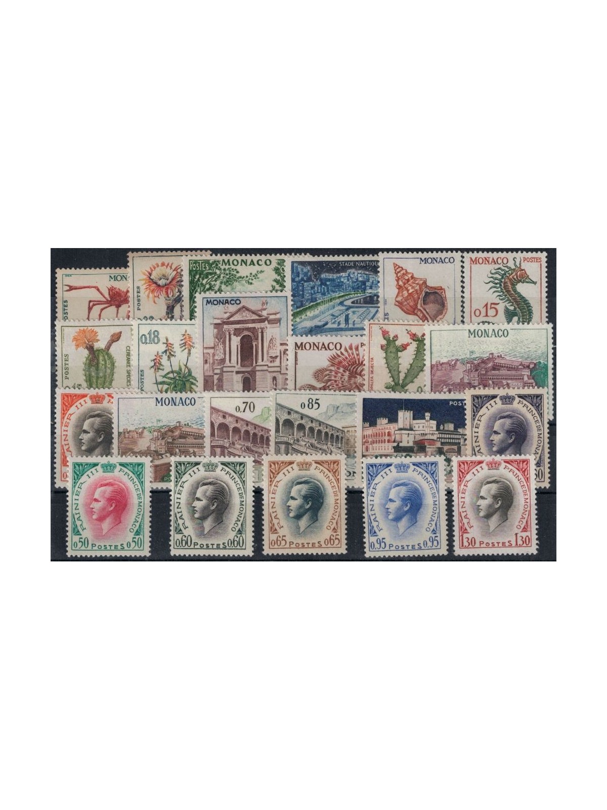 MONACO 1960-65 Soggetti diversi 23v MNH**