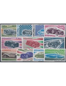 MONACO 1975 Evolution of the automobile 11v MNH**