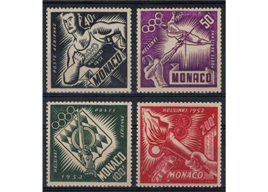 MONACO 1953 Helsinki Olympic Games, airmail 4v MNH**