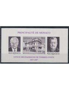 MONACO 1987 Cinquantenario OETP (non dentellato) BF MNH**