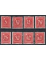 SVIZZERA 1938 Segnatasse (carta groffata) 8v MNH**