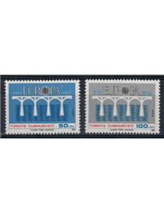 TURKEY 1984 Europe 2v MNH**