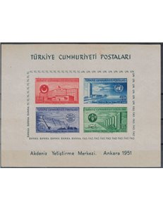 TURCHIA 1952 Studi economici delle Nazioni Unite BF MNH**