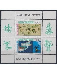TURKISH CYPRUS 1983 Europe s/s MNH**