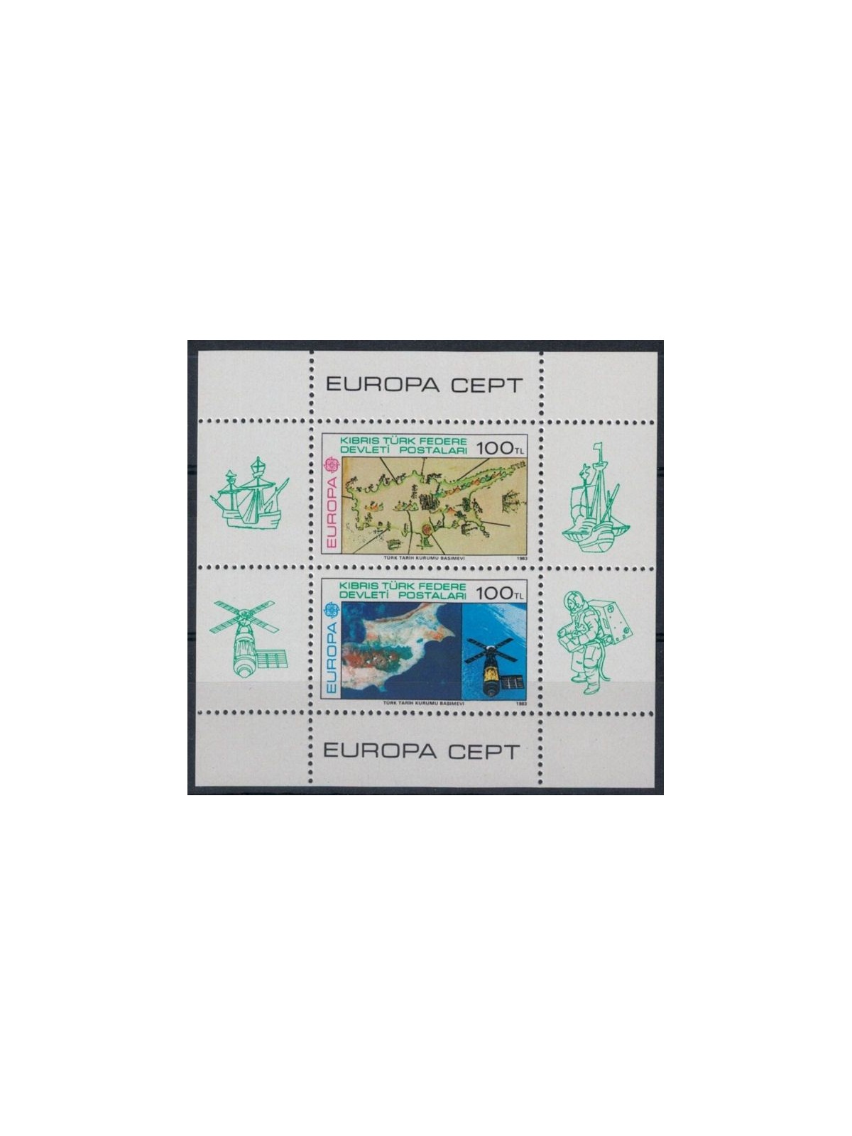 CIPRO TURCA 1983 Europa BF MNH**