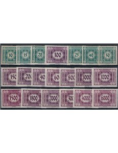 AUSTRIA 1922-24 Cifra con allegorie, segnatasse 20v MH*