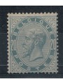 BELGIO 1883 Re Leopoldo II 20c grigio azzurro MH*