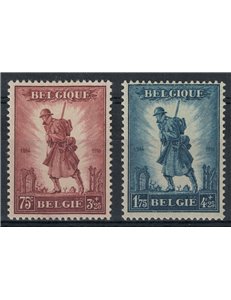BELGIUM 1932 Belgian Infantry 2v MH*