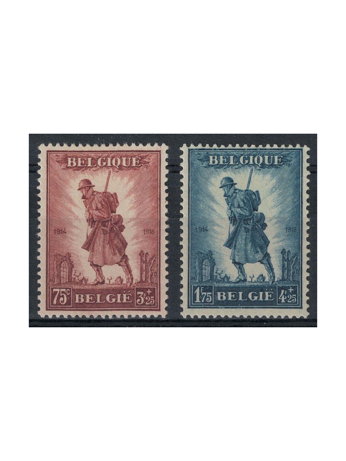 BELGIO 1932 Fanteria belga 2v MH*