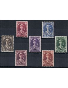 BELGIO 1931 Pro opere antitubercolari 7v MH*