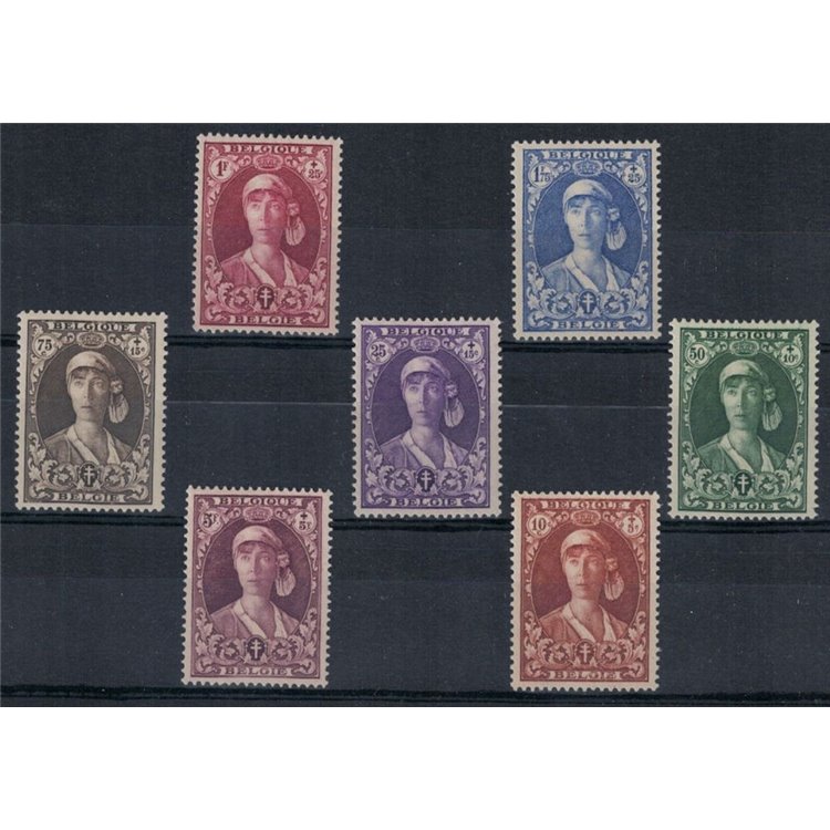 BELGIO 1931 Pro opere antitubercolari 7v MH*