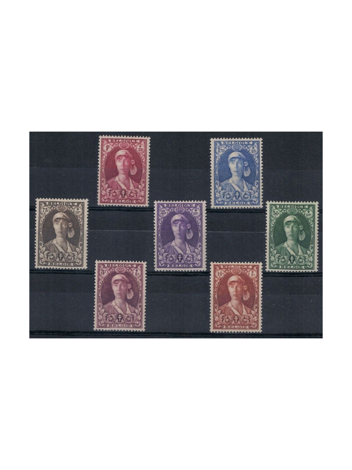 BELGIUM 1931 Anti-tuberculosis Works 7v MH*
