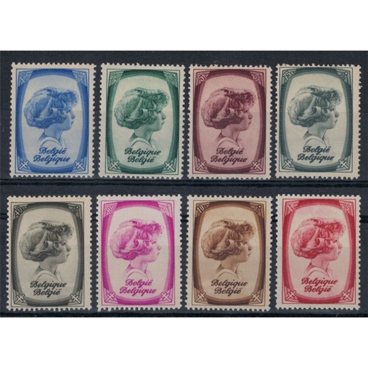 BELGIO 1938 Pro opere antitubercolari 8v MNH**