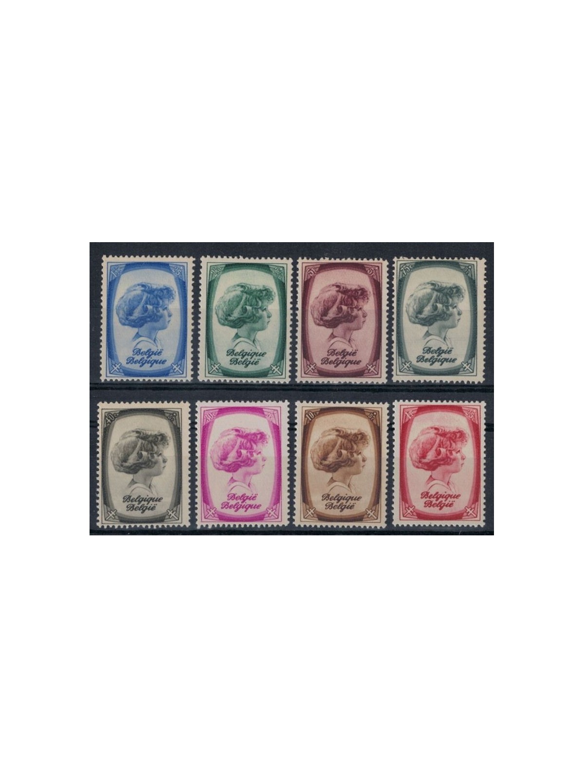 BELGIO 1938 Pro opere antitubercolari 8v MNH**